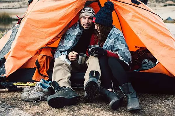 acampar en pareja